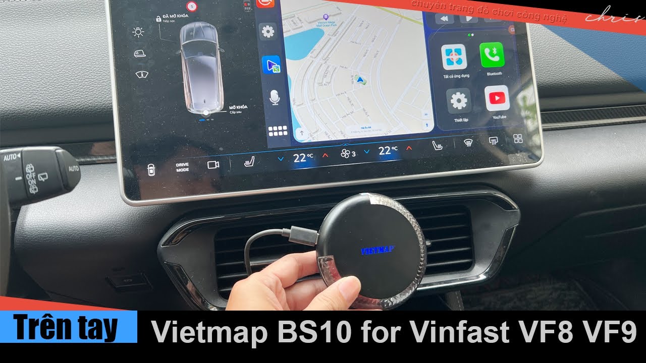 Trên tay Android Box ô tô Vietmap BS10 phiên bản dành cho xe điện ...