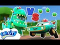Super DINOSAUR vs. EVIL CROCODILE | SuperTruck - Rescue | Trucks Videos for Children