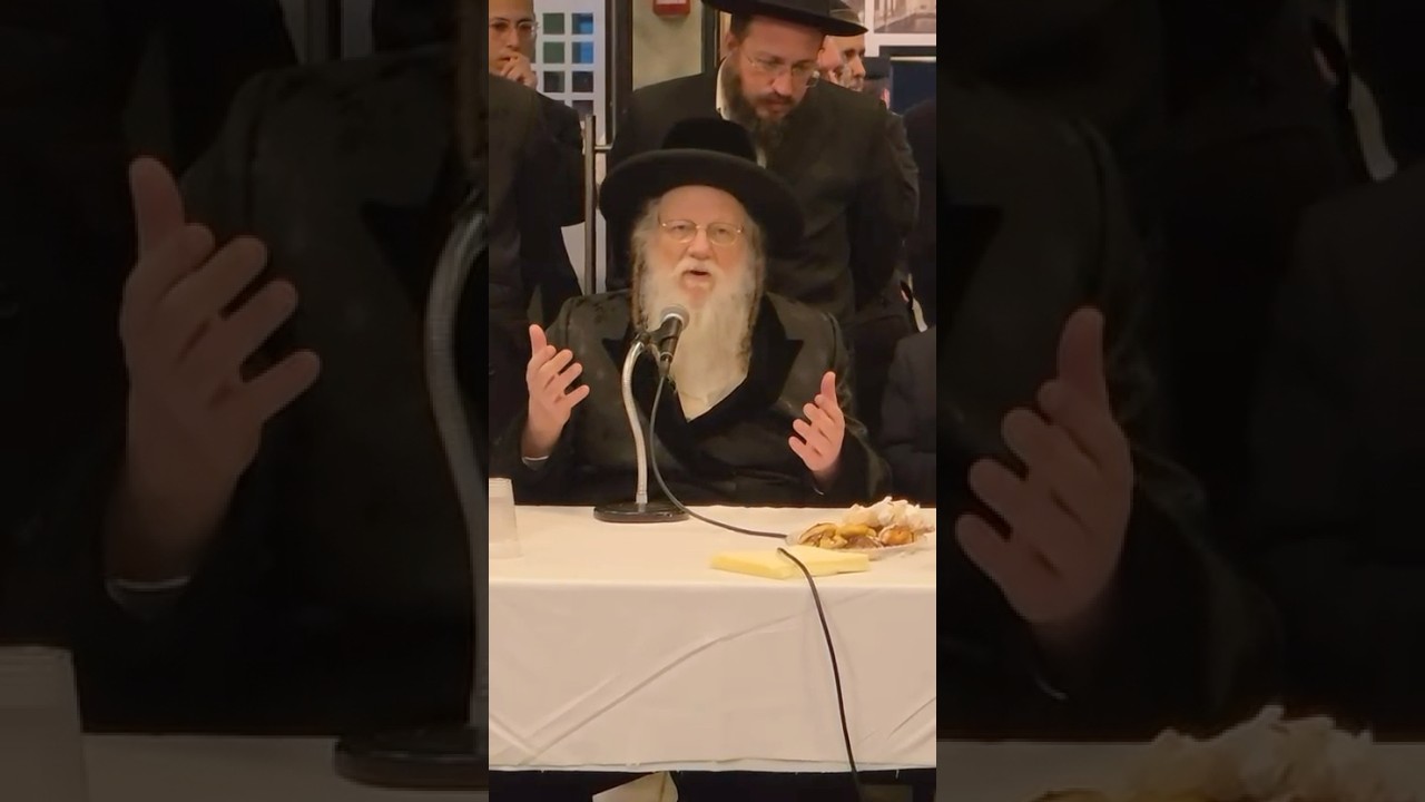 האדמו״ר ממודזי׳ץ בדברות קודש באירוע של עזר מציון
