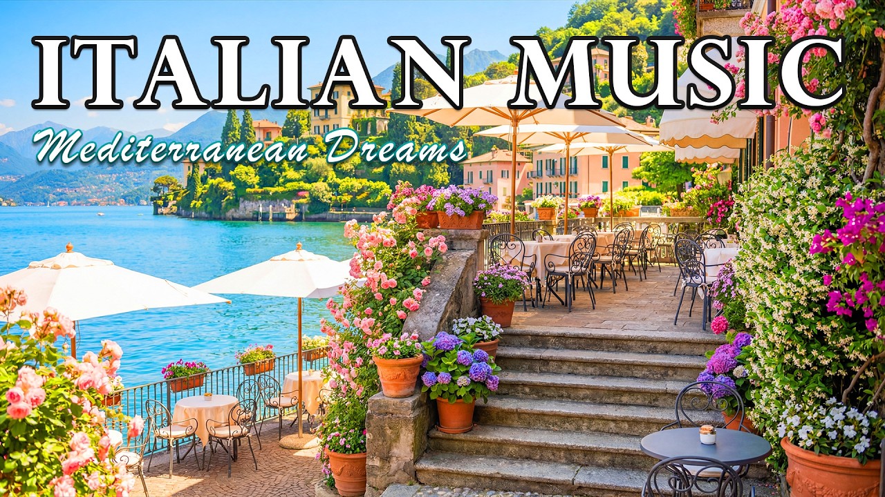 Лучшая итальянская музыка 🇮🇹 Итальянские вайбы 🎶 2+ часа побережья Амальфи и Комо 4K