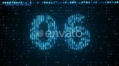 2D Hologram Countdown Motion Graphics Animation