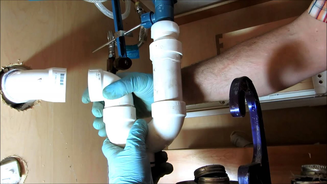 new bathroom vanity sink and pvc drain:plumbing tips - YouTube