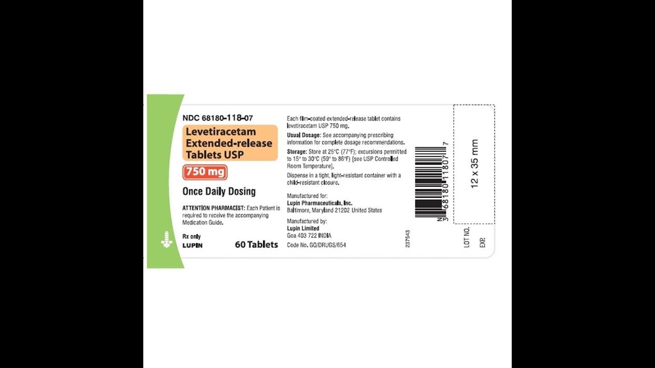 Levetiracetam XR 750 mg Tablets