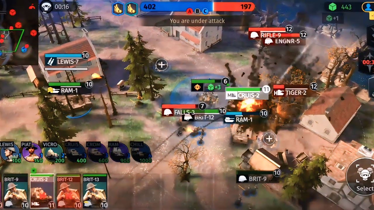 Wwa rts 2vs2 three bridges UK vs Us , Germany 