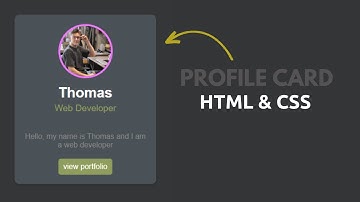 Design A Professional Profile Card With HTML And CSS