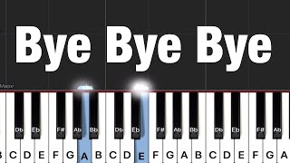 NSYNC  - Bye Bye Bye Piano Tutorial Medium