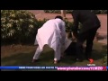 Julia Gillard trips and face plants in India