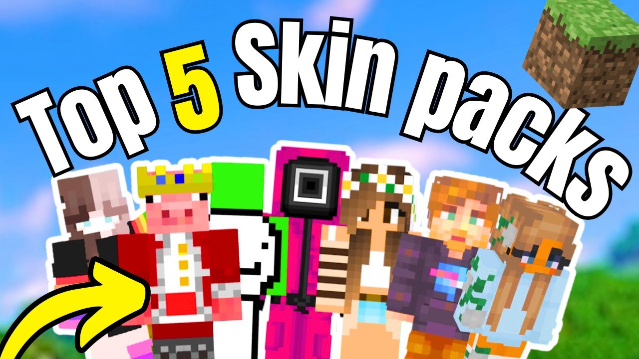 TOP 5 FREE SKINS IN minecraft BEDROCK!!!