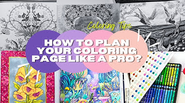 ✨ How to Plan Your Coloring Page Like a Pro | Coloring Tips | Palette & Composition ✨ #coloringbook