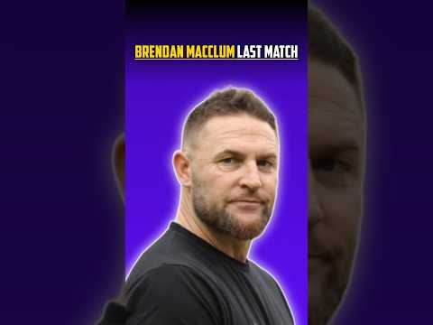 Brendon McCullum Last Test Match Innings 🤯 #cricket #cricketshorts