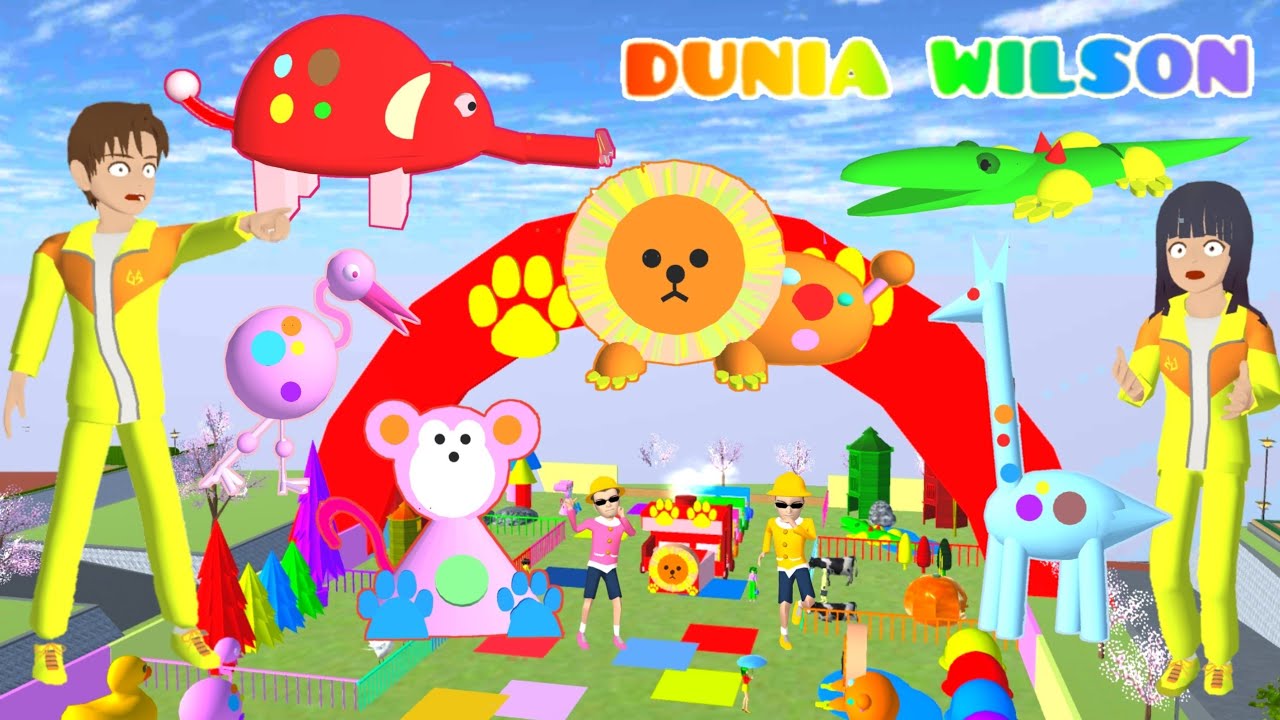 Yuta ke Zoo Naik Kereta Api Singa Jadi Monyet Raksasa Buaya🥰 Yuta Mio Main Game Zoo Happy Animals