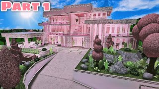 Bloxburg: Modern Barbie Dreamhouse Speedbuild Part 1/5 (Exterior) screenshot 2