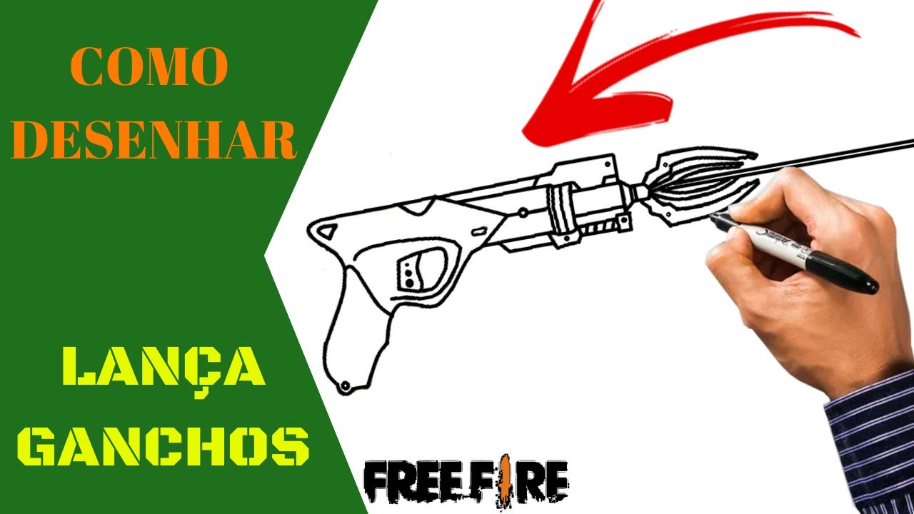 Como Desenhar A Arma Aug Do Free Fire Youtube