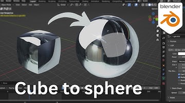 Making a cube transition to a sphere in blender | blender animation tutorial