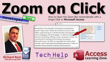 How to Open the Zoom Box Automatically with a Single Click in Microsoft Access