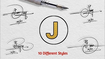 8 Stylish Signature Designs with Letter J ✍️ | Cool & Creative Signature Ideas for Your Name"