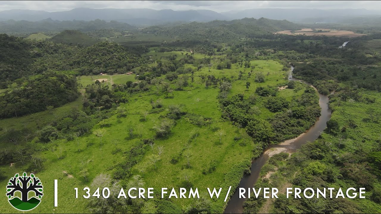 1340 Acre Farm on Sibun River, Belize 10,000 ft. of River Frontage