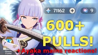 My Biggest Summon Session Ever  Wishing For C4 Ayaka And Mistsplitter  Ayaka Mains Reactions