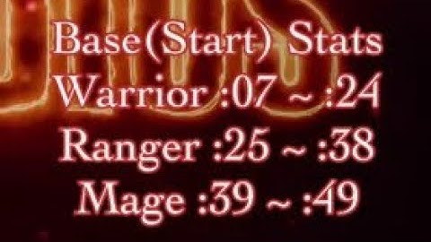 [TWOM Guide] Base(Start) Stats : When you making your charactor. #Madius /twom help newbie/
