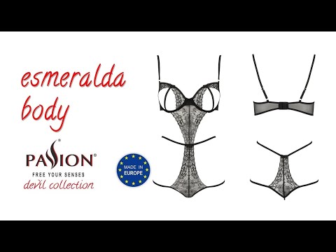 PASSION FREE YOUR SENSES Devil collection - Esmeralda body lingerie