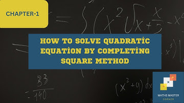 How to Solve Quadratic Equation by Completing Square Method | Class 10 Maths Exercise 1.1