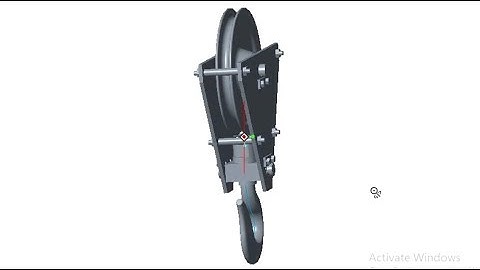 Crane hook with pulley block | Assembly | PTC Creo