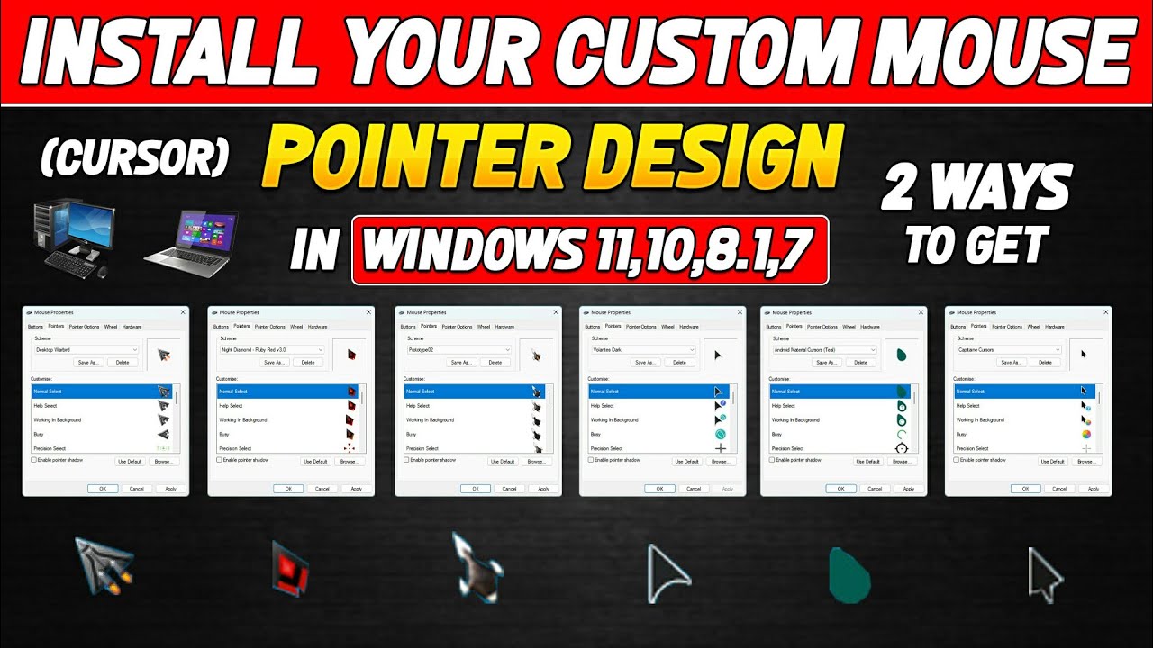 Change your windows mouse cursor shape with Deviantart 2023 
