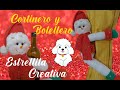 Muñeco de nieve BOTELLERO / CORTINERO navideño "moldes incluidos"