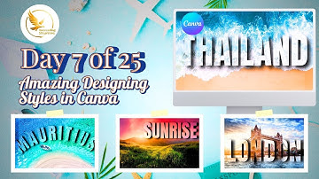 How to create Transparent Text Effect in Canva — Easy Canva Tutorial
