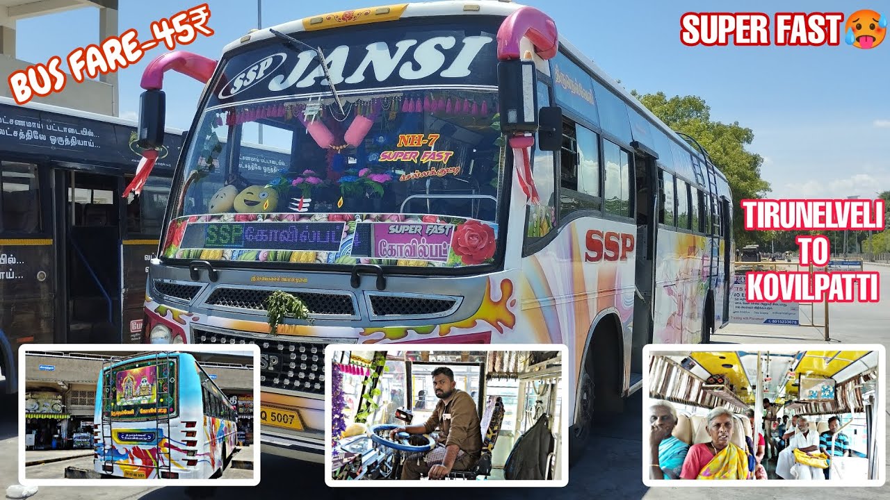 🚍SSP JANSI BUS VLOG|Tirunelveli To Kovilpatti|@vlogzwithgowtham