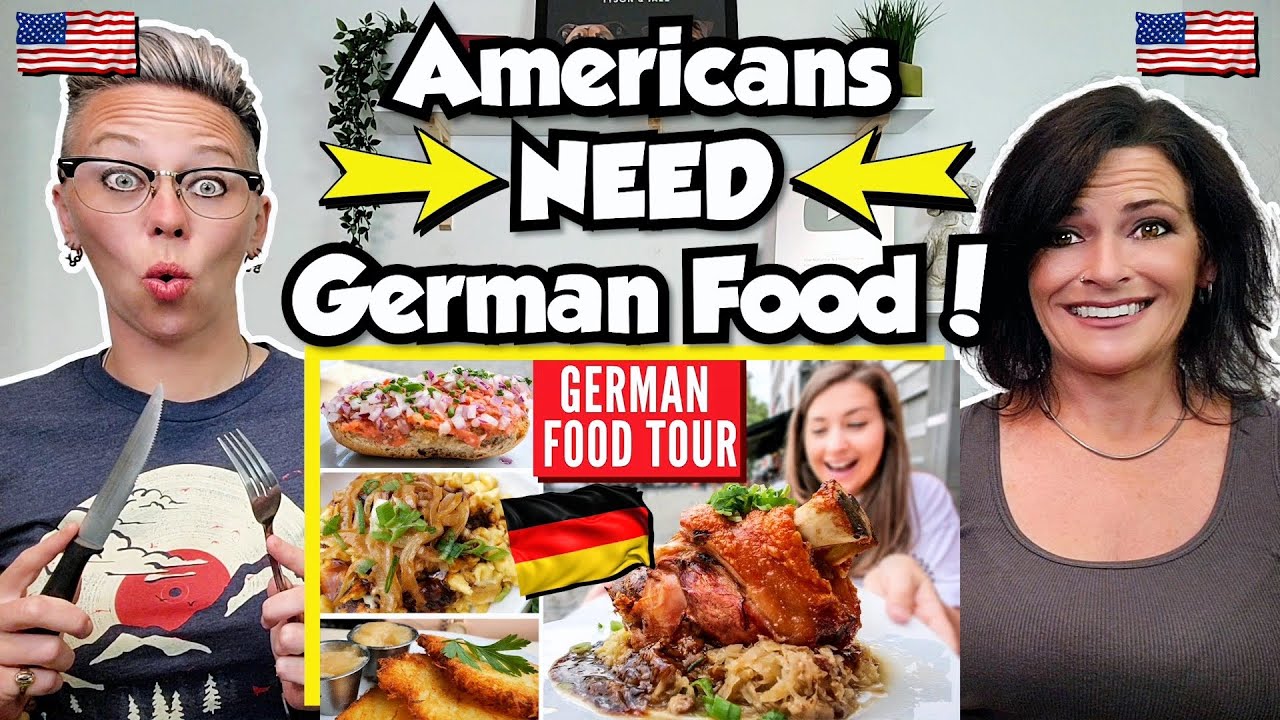 American Couple Reacts: Must Eat German Foods! The Ultimate German Food Tour! FIRST TIME REACTION!