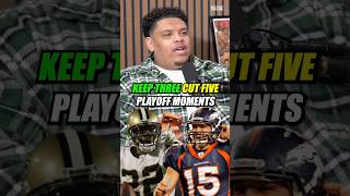 NFL KEEP 3 CUT 5: Historic Playoff Moments 🏈