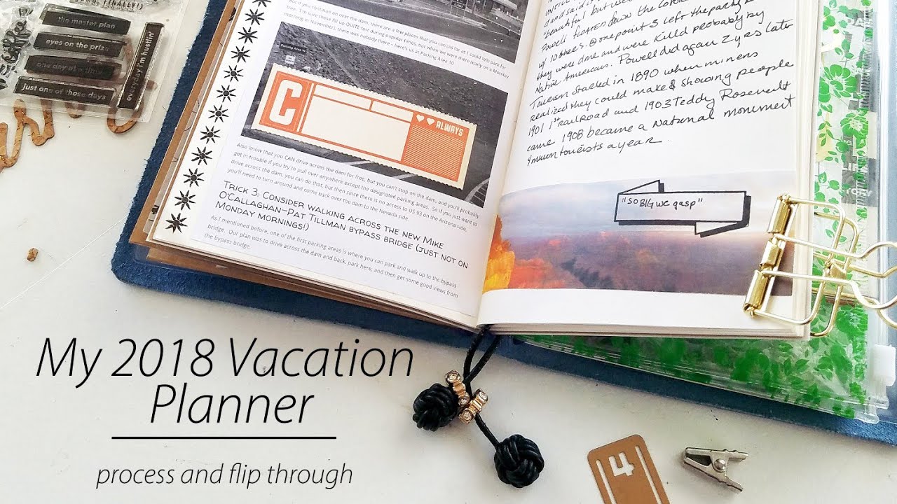 My  2018 Vacation Planner | Process and Flip Through