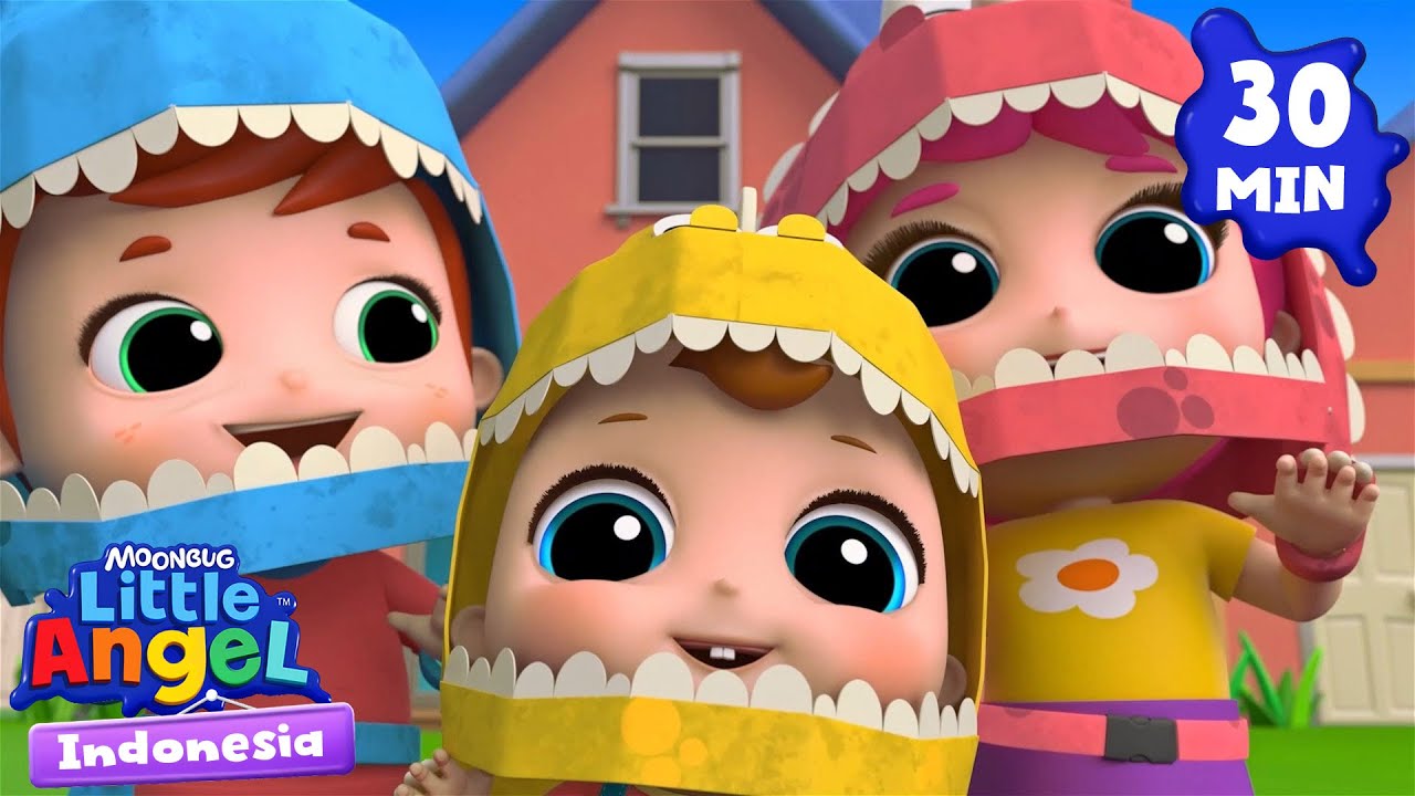 Dinosaurus Kecil Berpesta! | Little Angel Indonesia | Kartun dan Lagu Anak Favorit