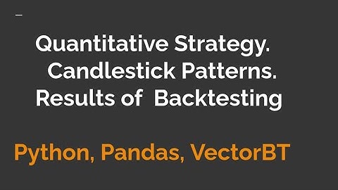 Quantitative Strategy to trade Candlestick Patterns. Results of Backtesting
