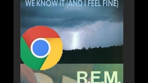REM end of the world, but every word is a google image