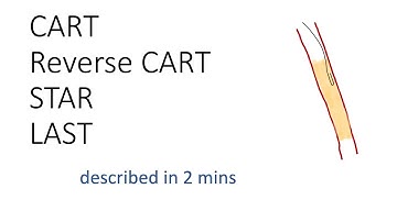 The acronyms CART, reverse CART, STAR & LAST described in 2 minutes.