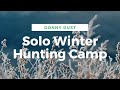 SOLO WINTER HUNTING CAMP-Blade, Blanket, Bottle, Bow and Hand Drill Friction Fire Set.