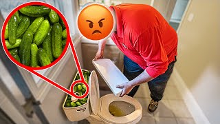 Filling My Toilet With Pickles & Hiring A Plumber To Fix It!