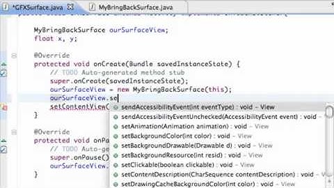 Android Application Development   71   Setting up the OnTouch Method