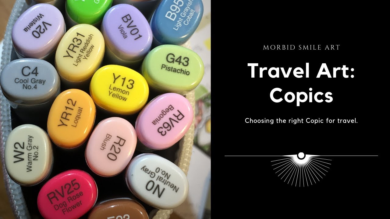 Travel Art: Copic Edition - how to select copic markers for travel and creating art in public spaces