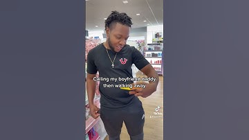Calling my boyfriend DADDY then walking away #shorts