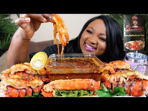 SEAFOOD BOIL MUKBANG , BLOVES SMACKALICIOUS SAUCE