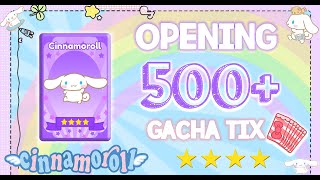 ☆WILL I GET CINNAMOROLL!? OPENING 500 plus GACHA TIX ☆ 20% OFF SALE in My Hello Kitty Cafe || ROBLOX