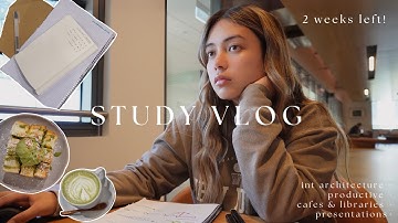 END of semester CRAM 📚| realistic productive days + a lot of stressing! architecture study vlog!