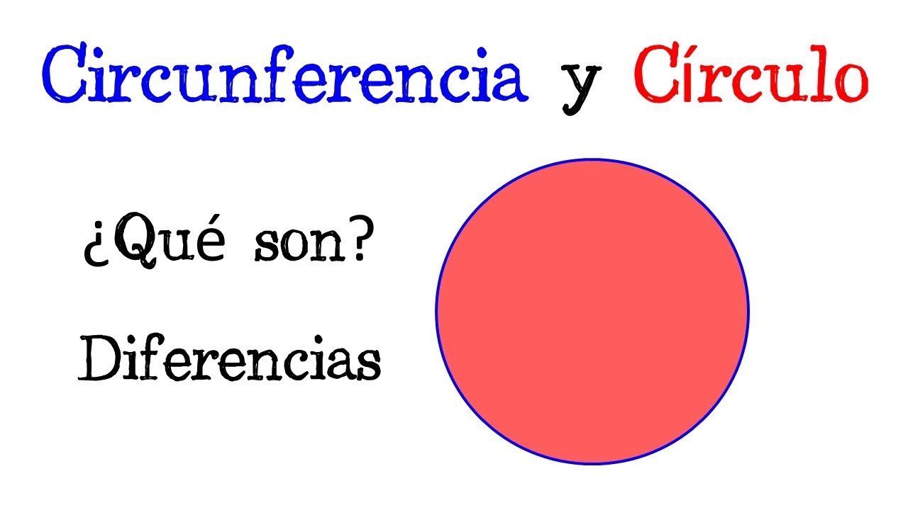 🔵 Diferencia entre Circunferencia y Círculo 🔵 [Fácil y Rápido
