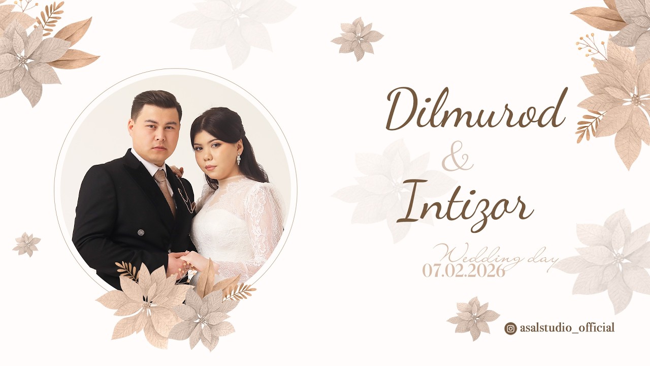 Dilmurod & Intizor (Wedding Day) (Chinor To'yxonasi) 07.02.2026 LIVE