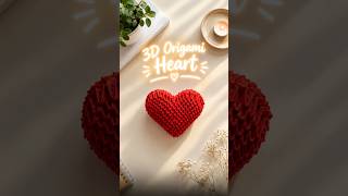 This 3D origami heart took longer than you’d think #3dorigami #origamiheart – Maderious