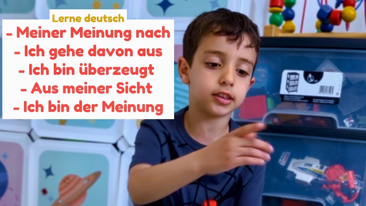 Deutsch: Meiner Meinung nach...“- „Ich gehe davon aus“ - „Aus meiner