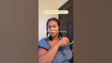 Braid Out on Stretched Hair for #lengthretention